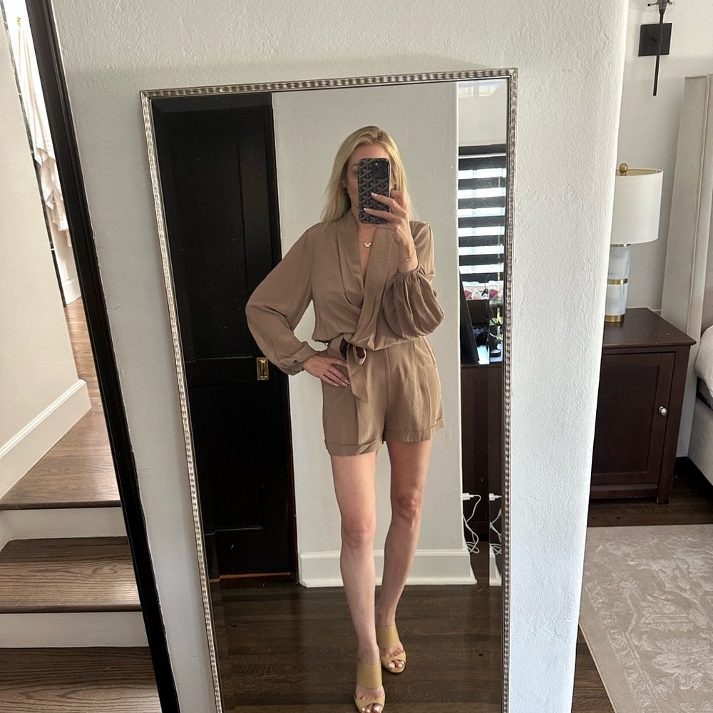 Cami NYC Beachwood Satin romper